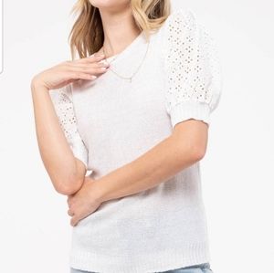 Contrast Sleeve Sweater Top